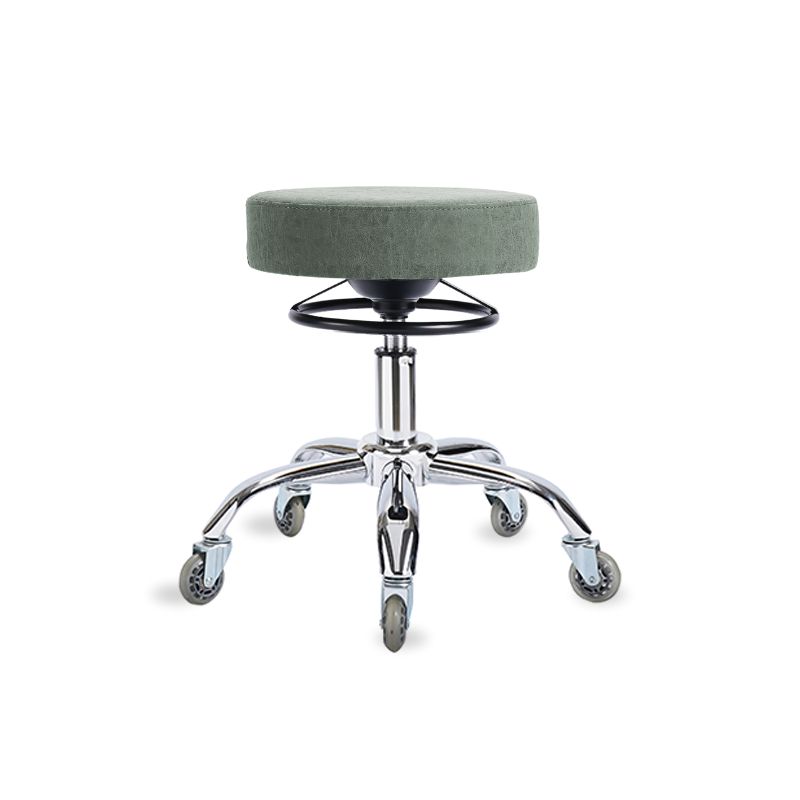 Round Stool Agave - Chrome PEDI Base