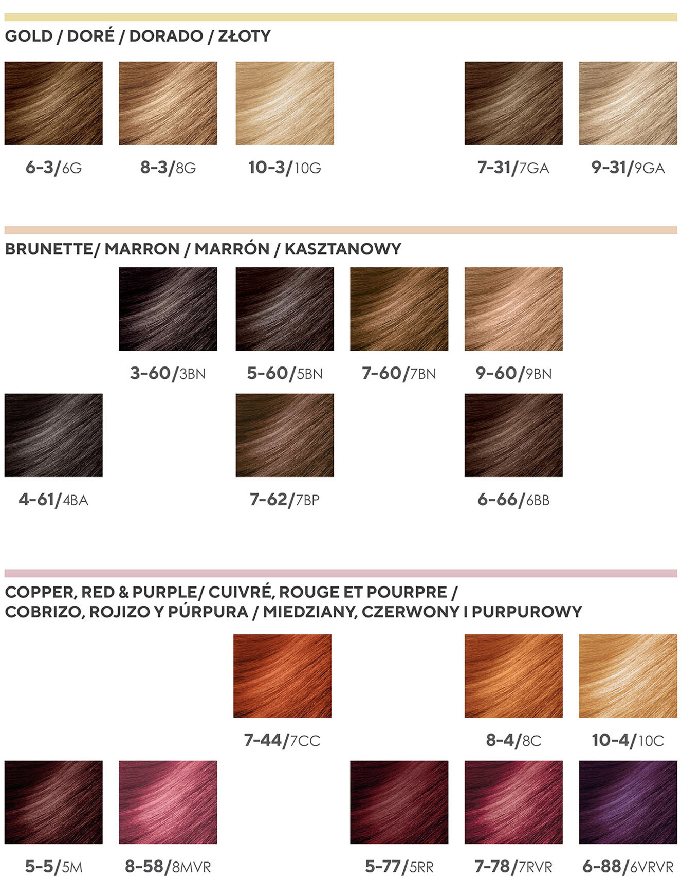 Éclat colour chart, part 2