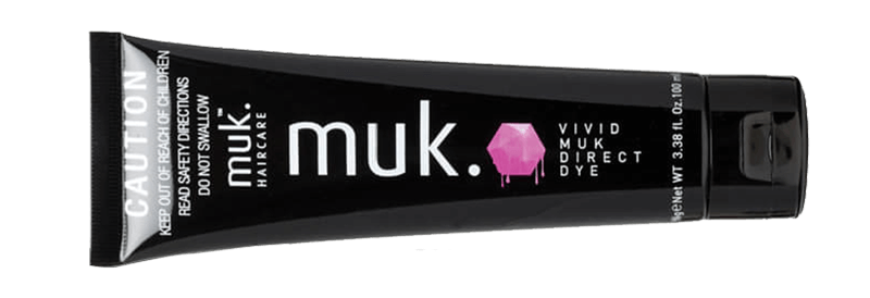 A tube of Vivid muk Direct Dye
