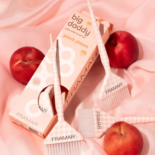 Framar Peach Please Big Daddy Brush Set