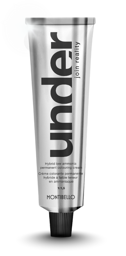 Under colouring cream tube standing upright