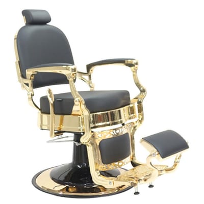 Gold Frame - Black Upholstery