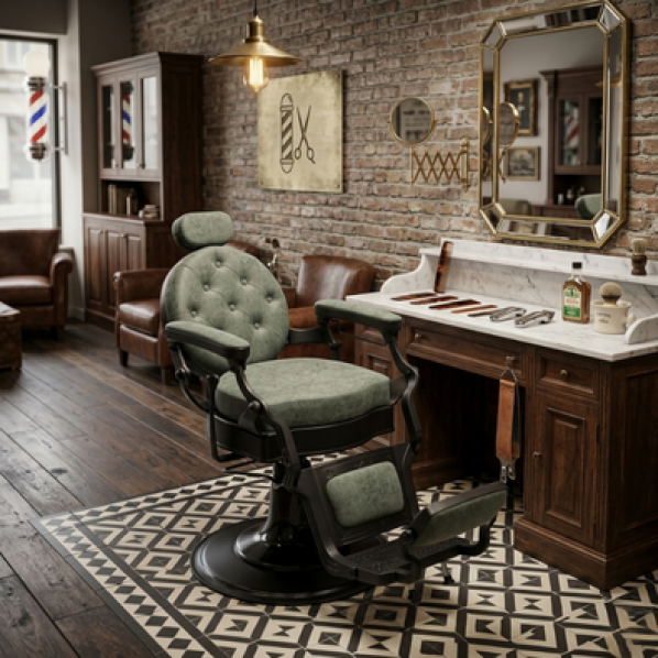 Eduardo and Reuben Barber Chair