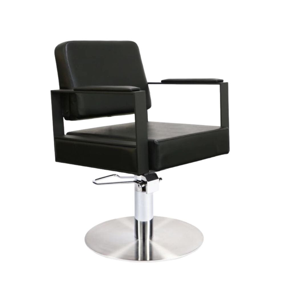 Sienna Black Styling Chair Flat Base