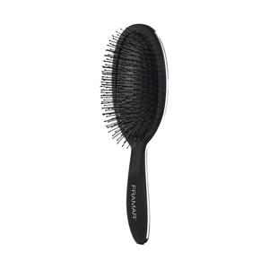 Framar Black to the Future oval cushion brush with nylon bristles