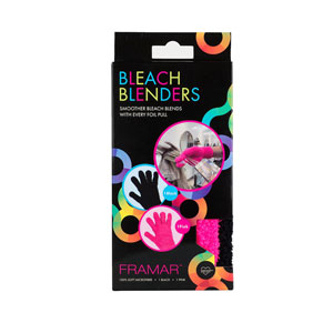 Framar Bleach Blenders pink microfibre gloves in their retail box